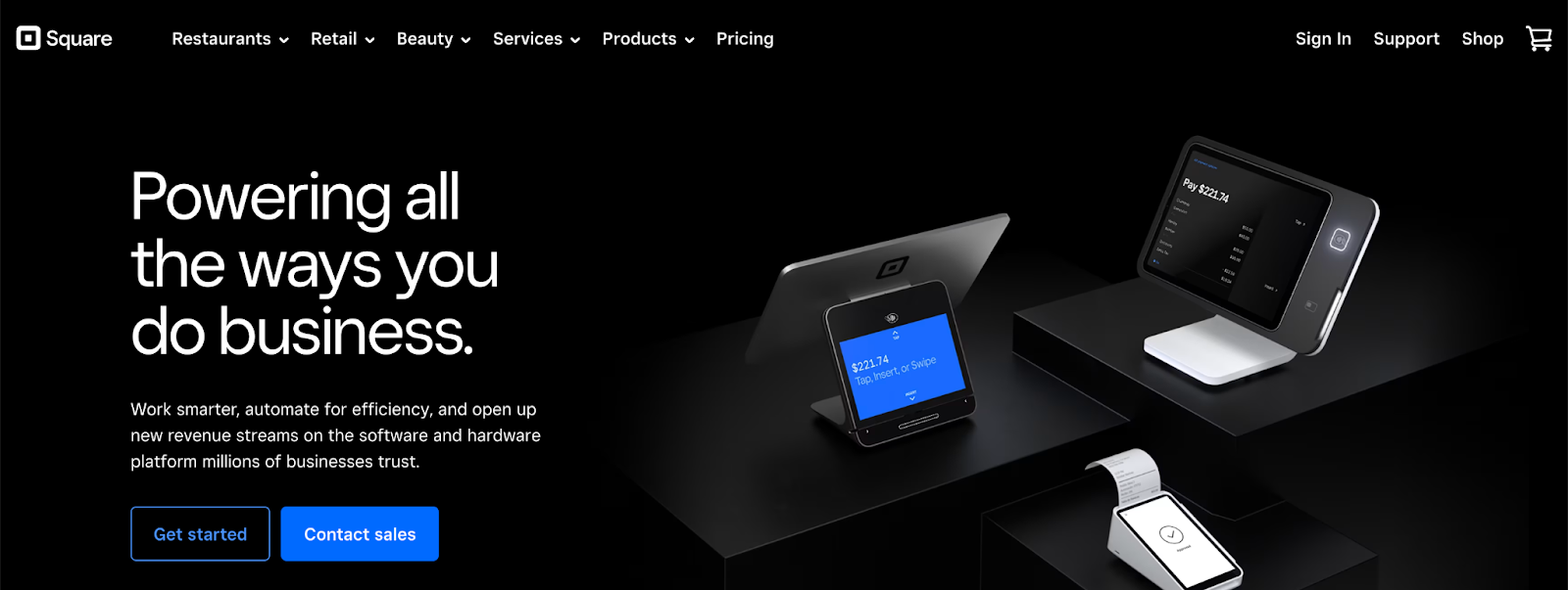 Square credit card processing