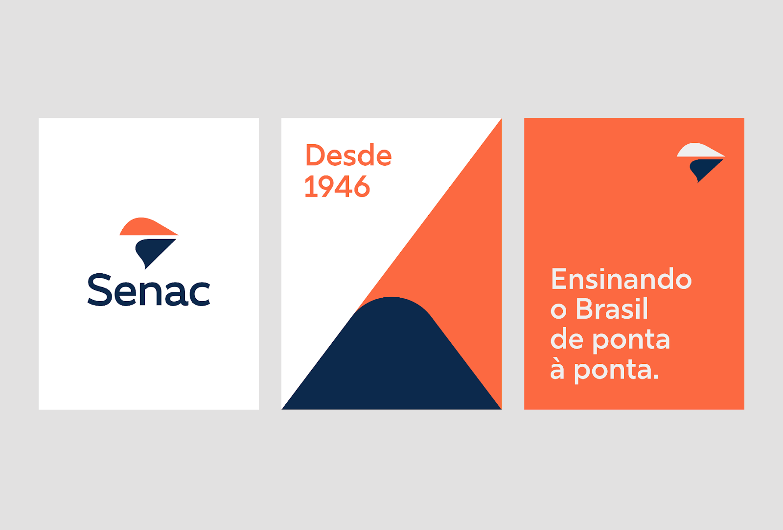 Branding and visual identity artifact for the new Senac brand