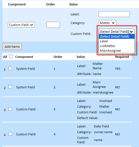 Add Custom Fields
