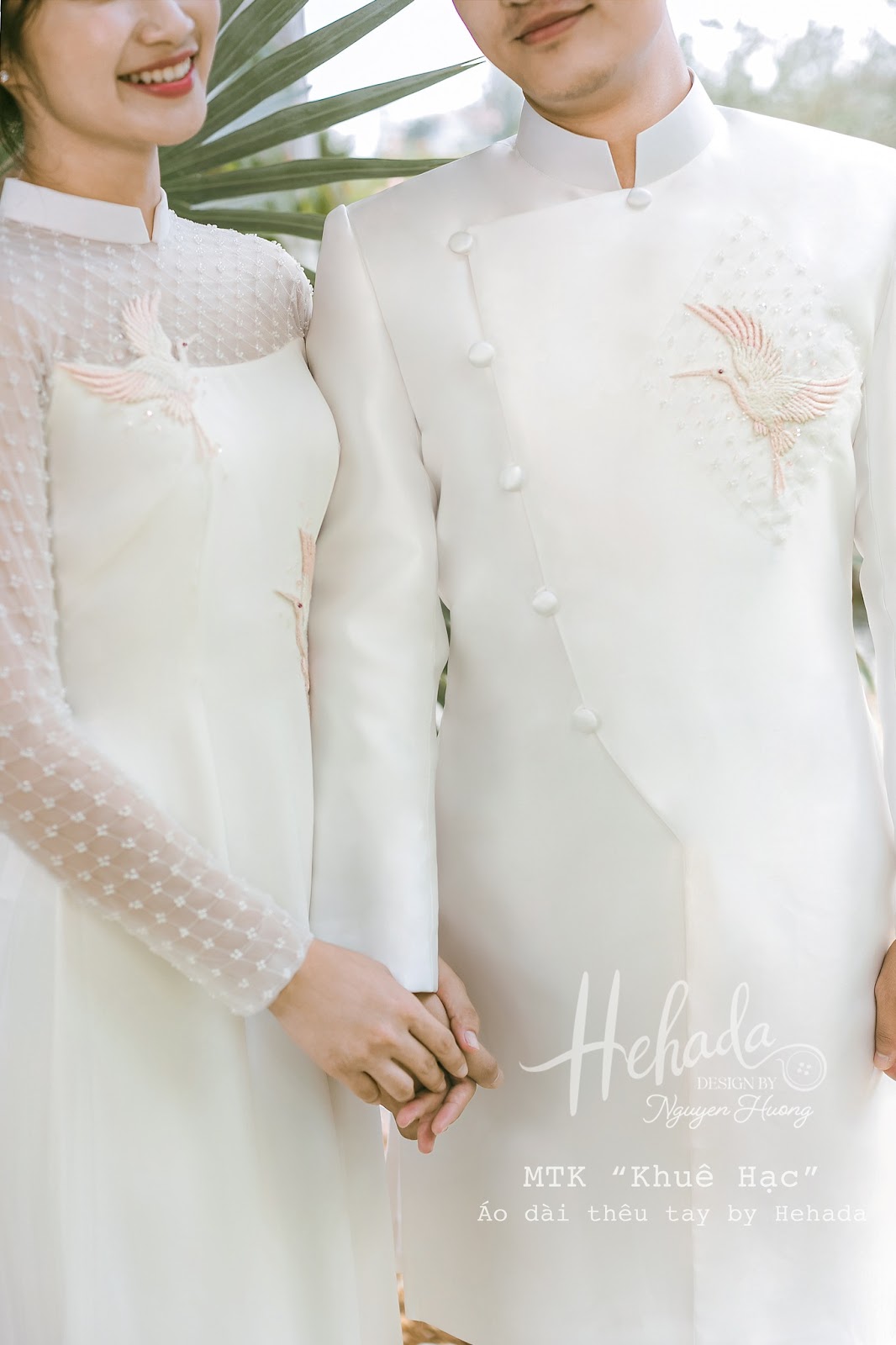 Áo dài cưới đôi Khuê Hạc