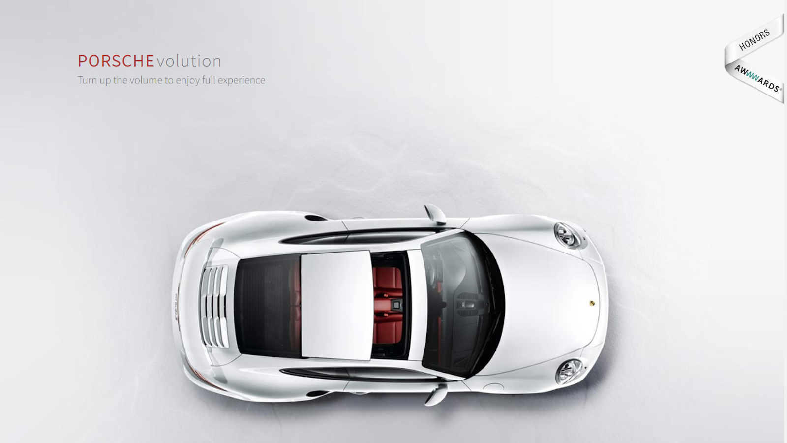 best parallax website examples, Porsche Evolution