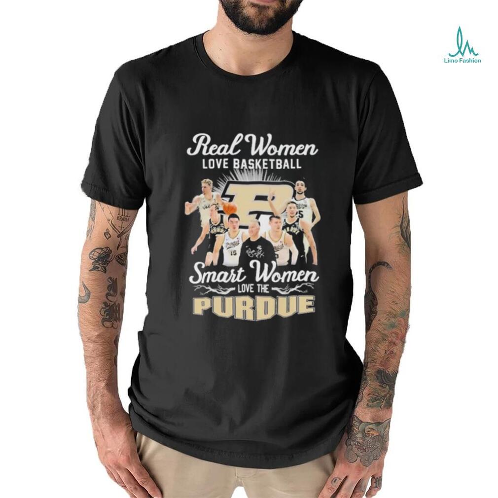 Real Women Love Basketball Smart Women Love The Purdue Men’s Basketball Big Ten 2024 Shirt