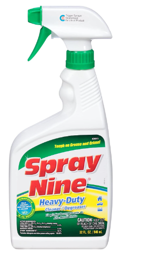 SPRAY NINE 26810 limpiador y desinfectante para tareas difíciles 32 oz. botella de spray