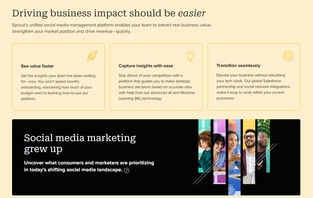 Driving business impact should be easier with Sprout Social