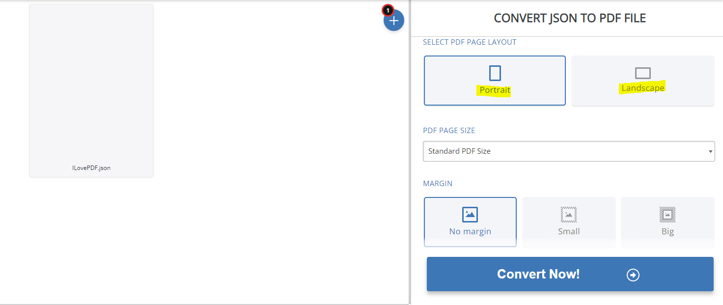 JSON To PDF