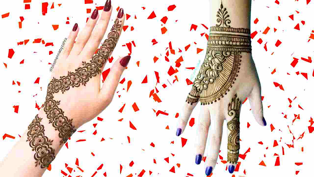 Simple Arabic mehndi design