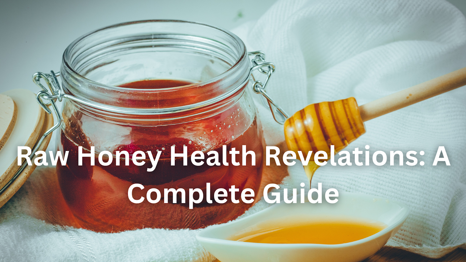 Title: Raw Honey Health Revelations: A Complete Guide

A picture of honey being scooped from a honey jar onto a small plate.
