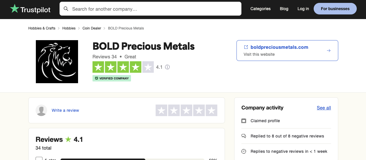 BOLD Precious Metals lawsuit and reviews