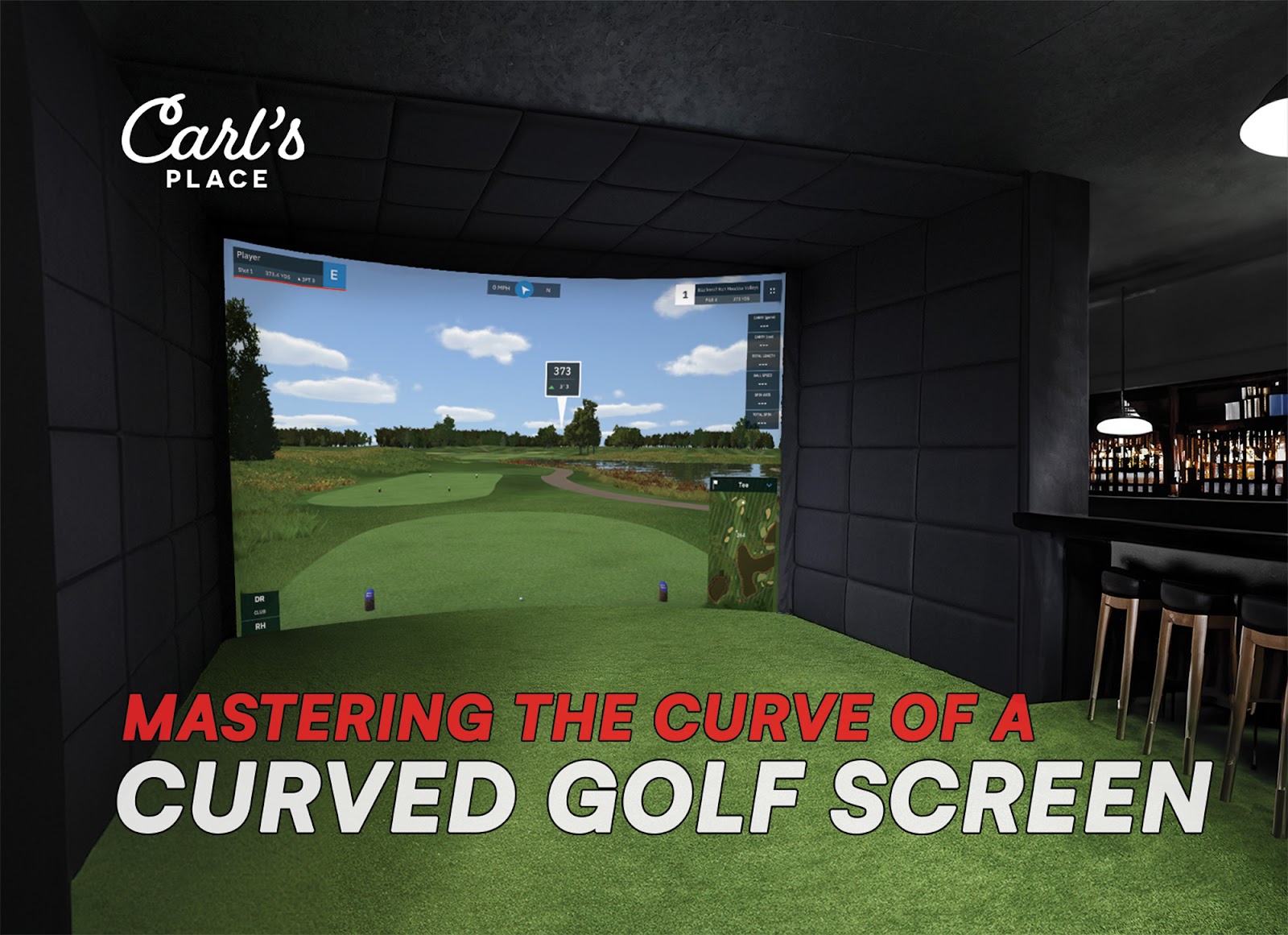 Curved Golf Simulator Screen