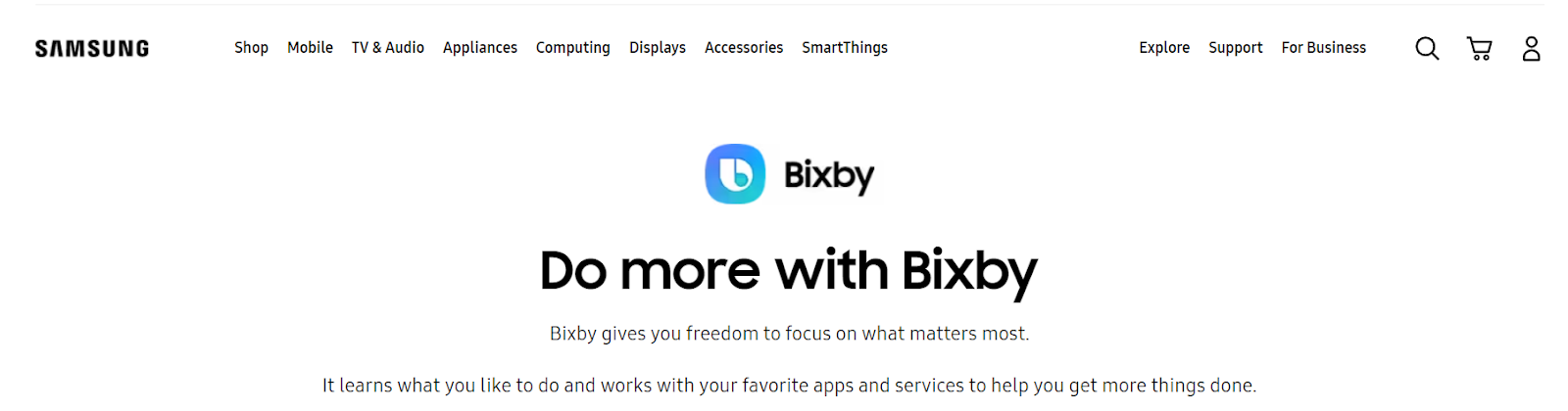 Bixby (Samsung) Dashboard