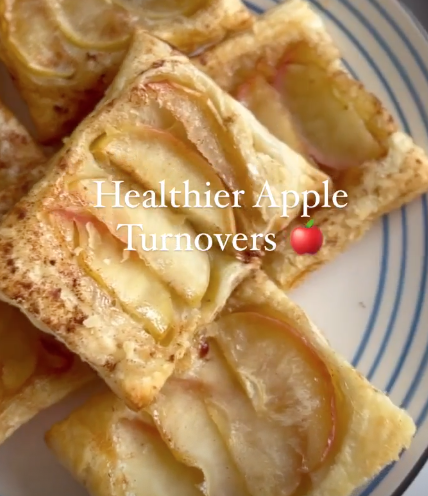 healthier apple turnovers on a plate