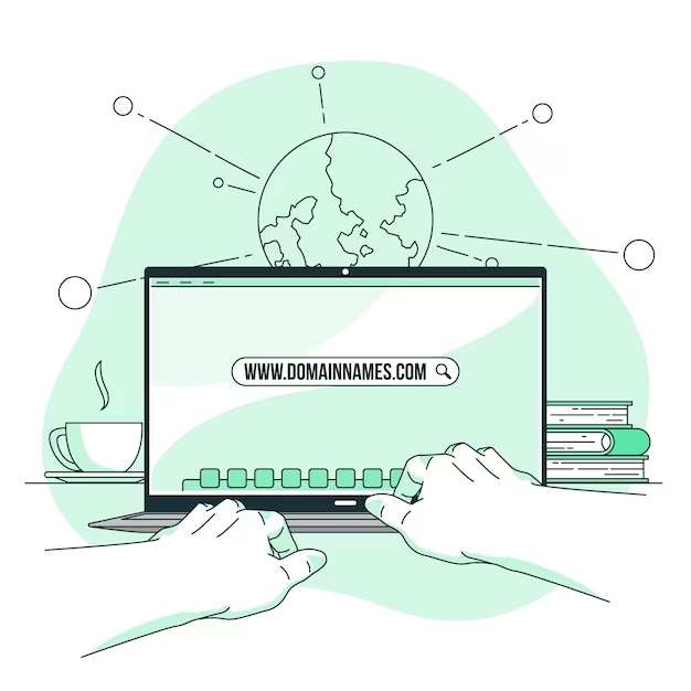 Illustration of Searching for Domain Availability