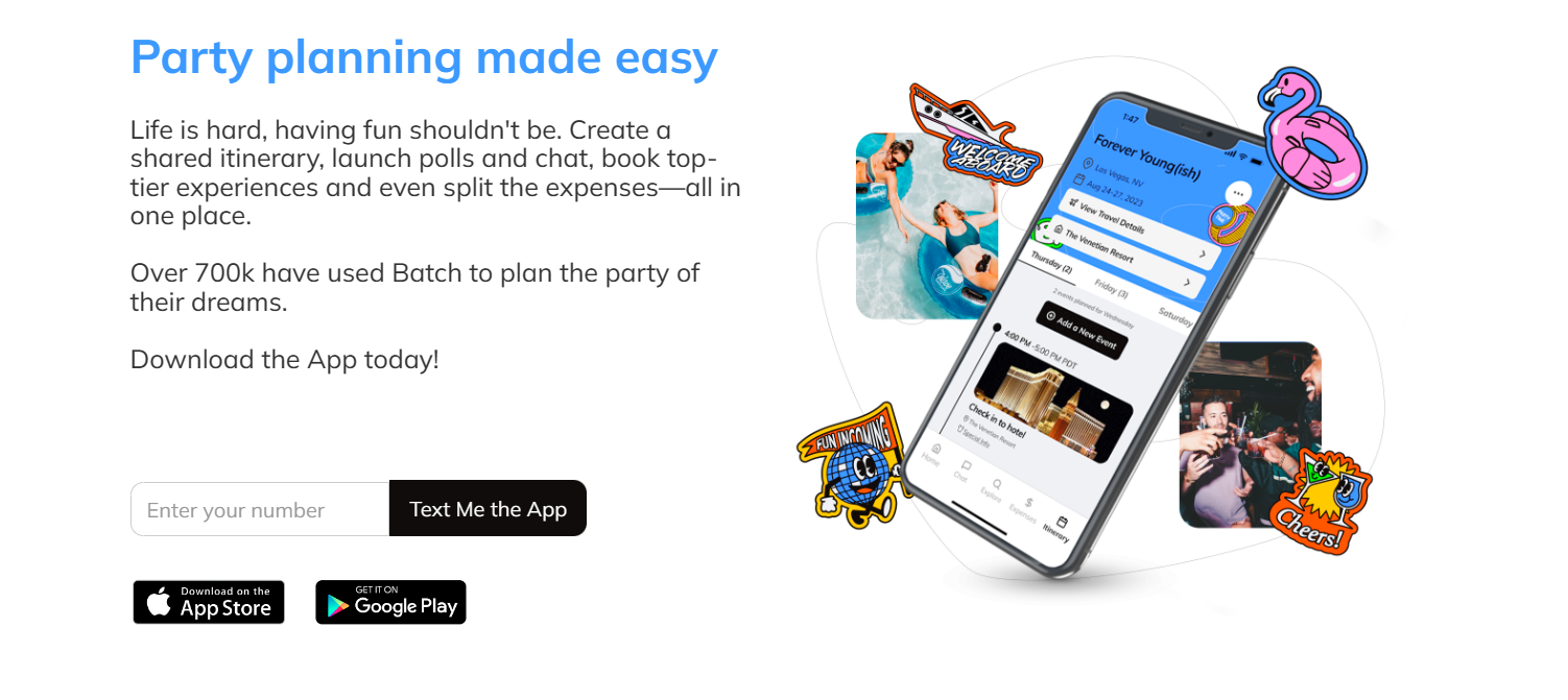 Batch app made party planning easier 