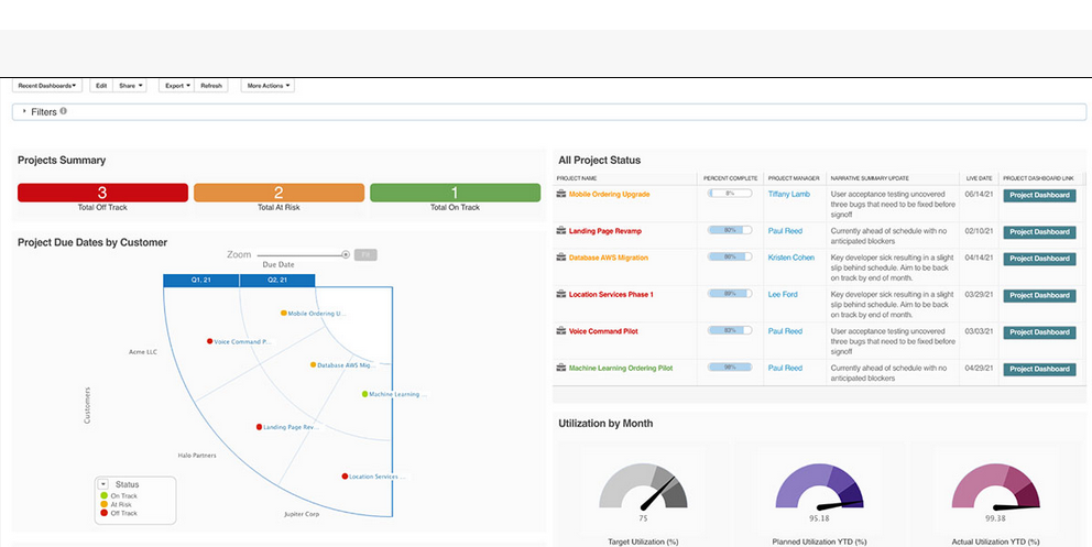 Image showing Clarizen as finance project management software