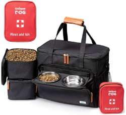 4.กระเป๋าใส่อุปกรณ์เครื่องใช้สำหรับสุนัข Unique Dog Travel Bag