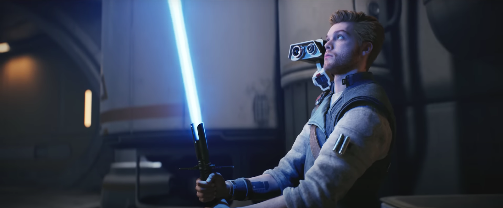 An image of Cal Kestis from the Star Wars Jedi: Survivor trailer.