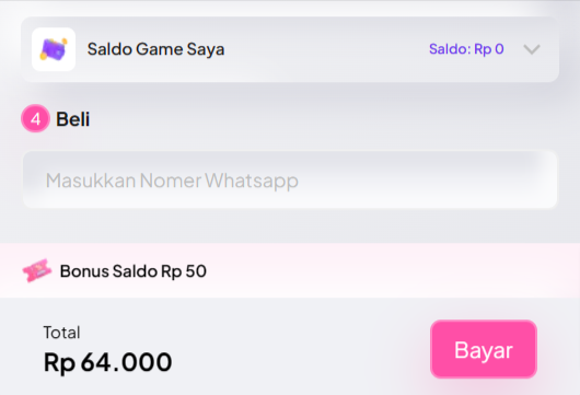 Cara Top Up Diamonds BIGO LIVE dengan Saldo Game - Langkah 4