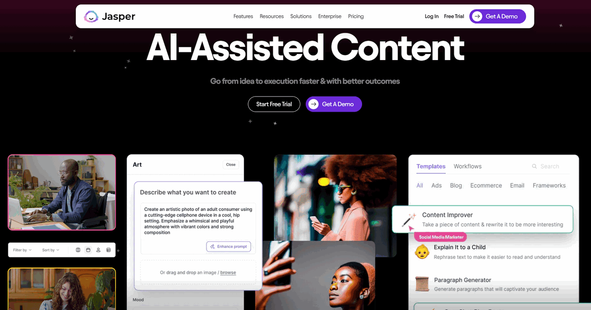 Jasper AI – Content Creation Powerhouse