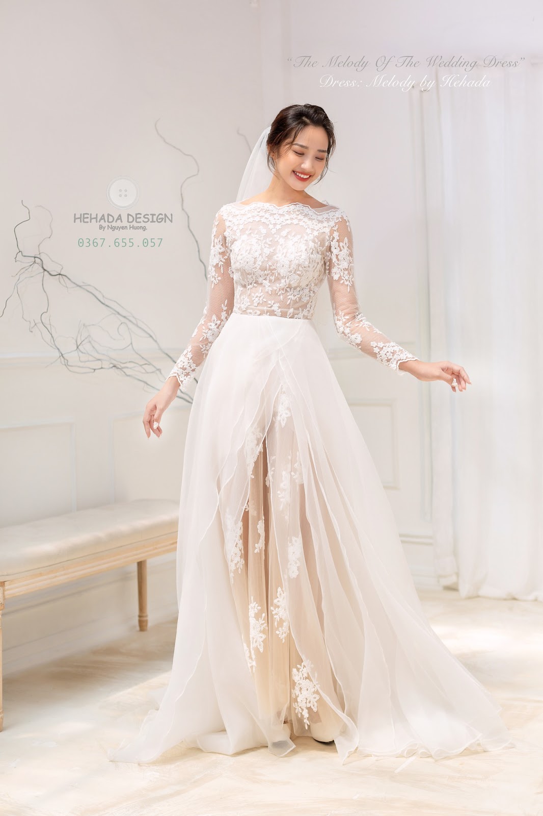 Form dáng váy cưới Melody 