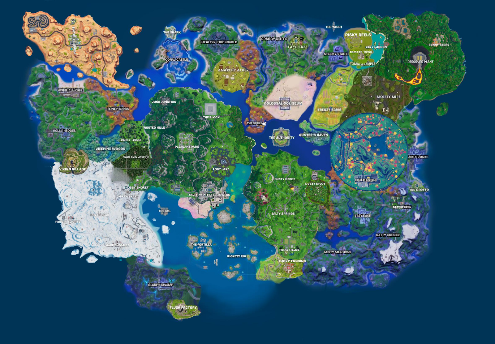 Fortnite's map