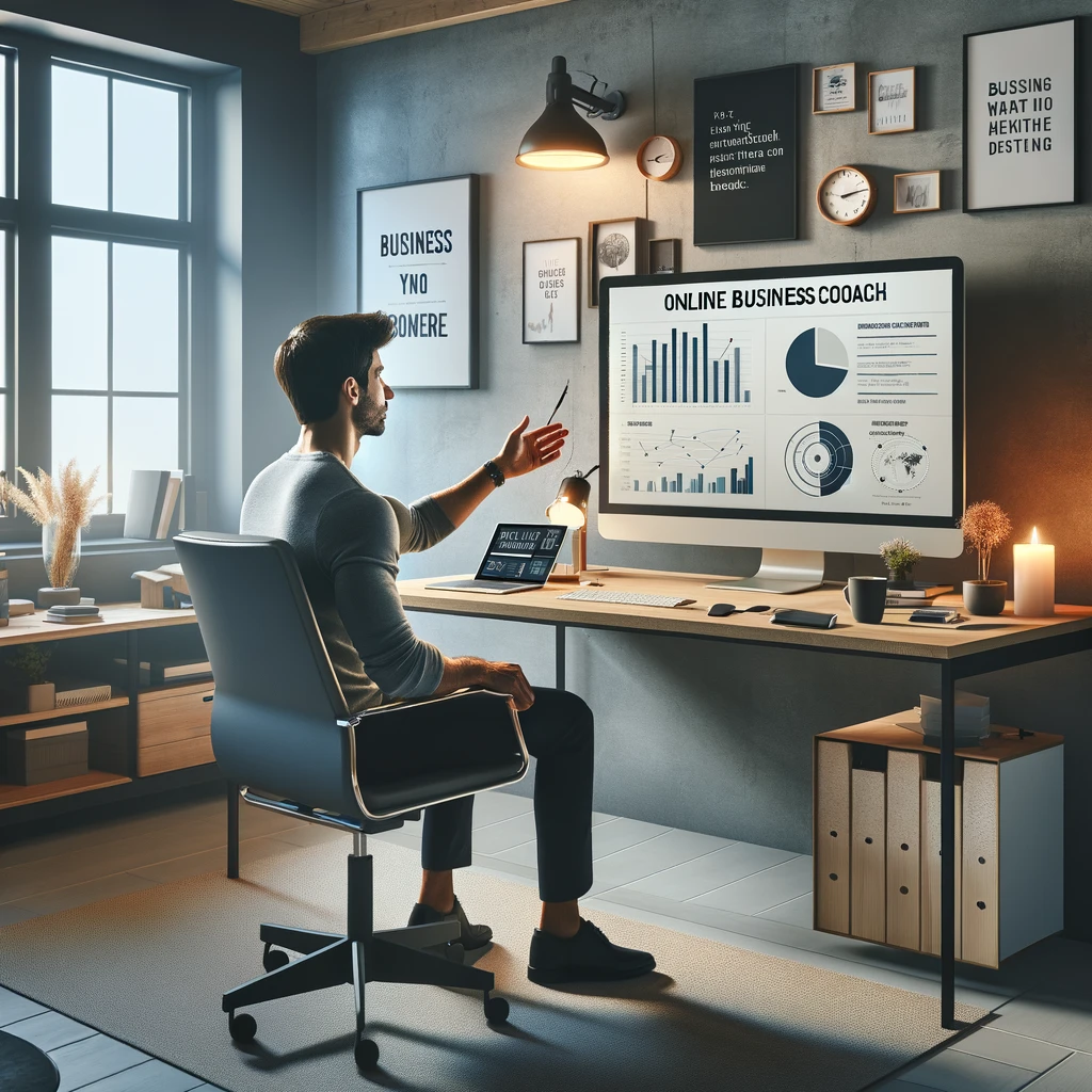 A person sitting in front of a computer