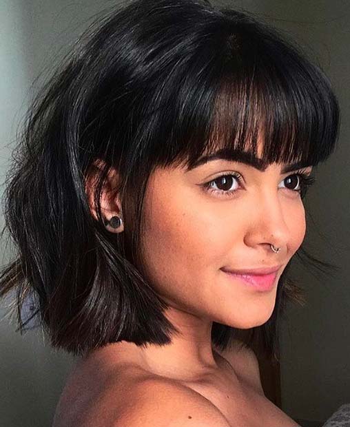 Cute Short Hair with Bangs