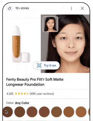 AR beauty ads come to Google Ads in 2024