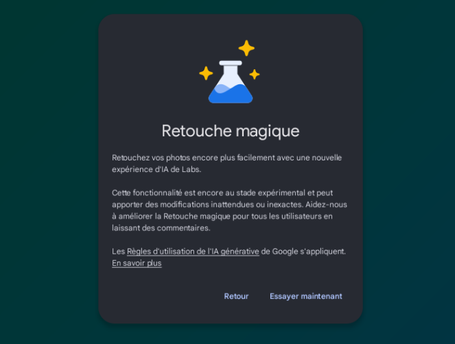 Magic Editor dans Google Photos 