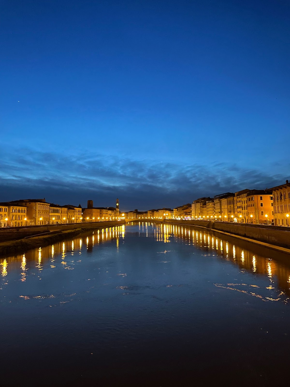 Dusk over the Arno