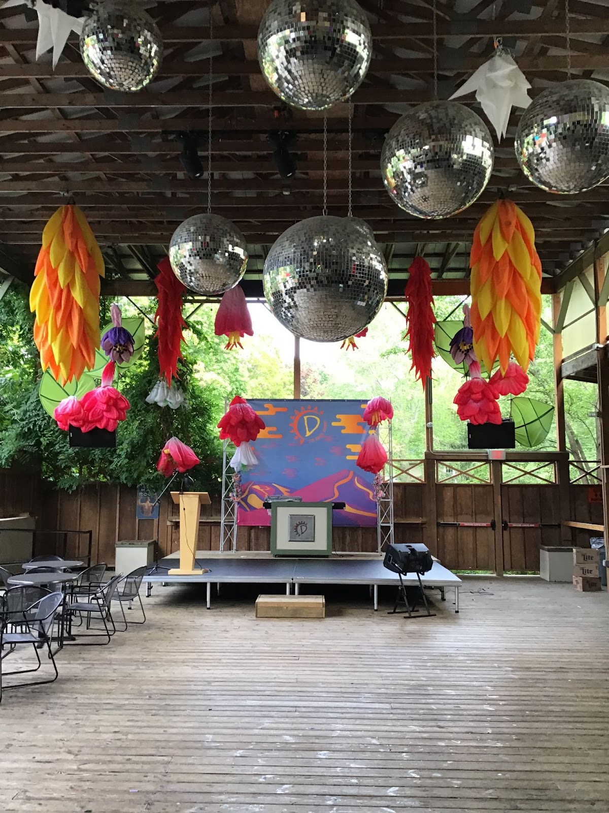 The Vinyl lounge dance floor and space at the LGBTQ resort The dunes in Michigan USA
