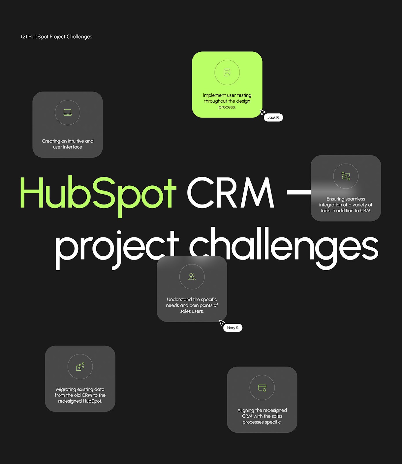 HubSpot CRM - UX UI Design