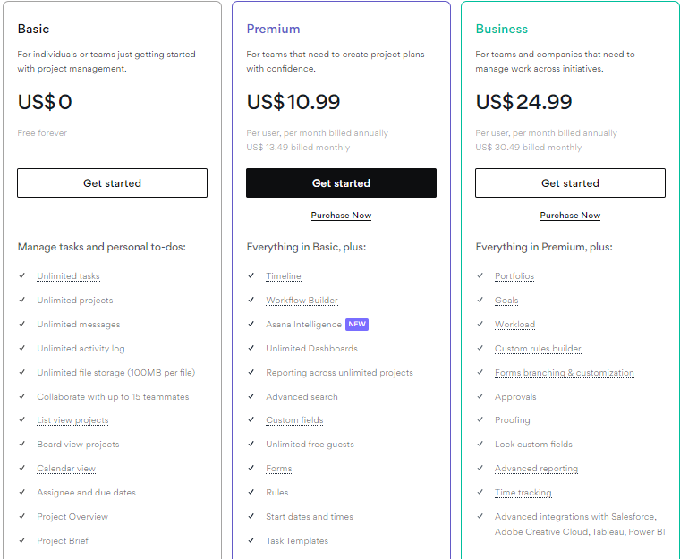 Pricing Plans for Notion