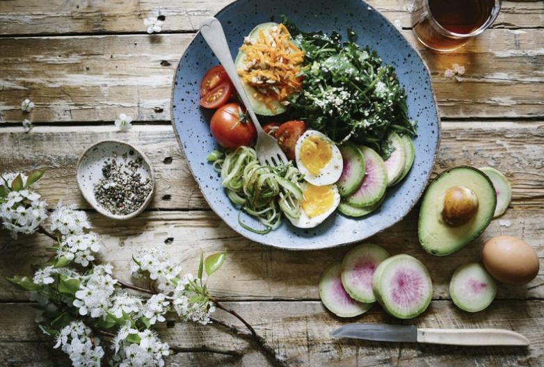 plate of healthy food for wrestling