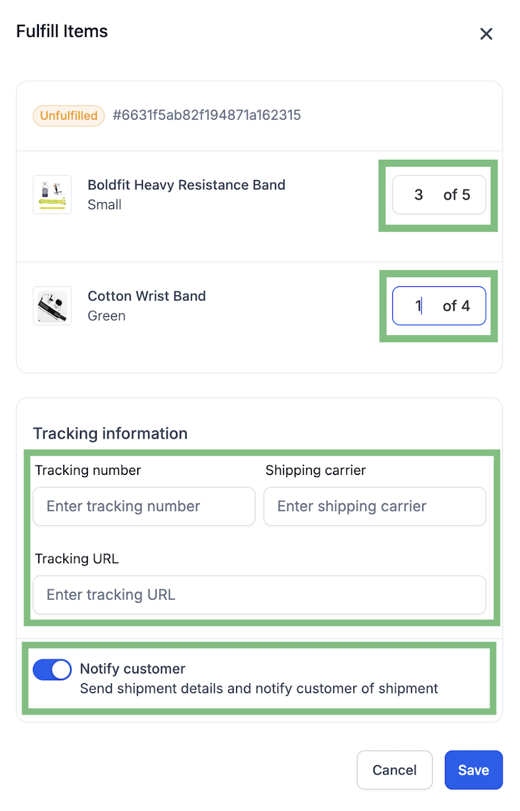 A screenshot of a logistic boxDescription automatically generated