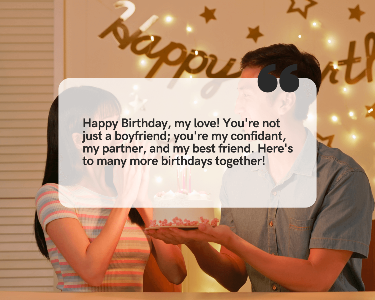 Birthday Wishes to Boyfriend to Make Him Cry