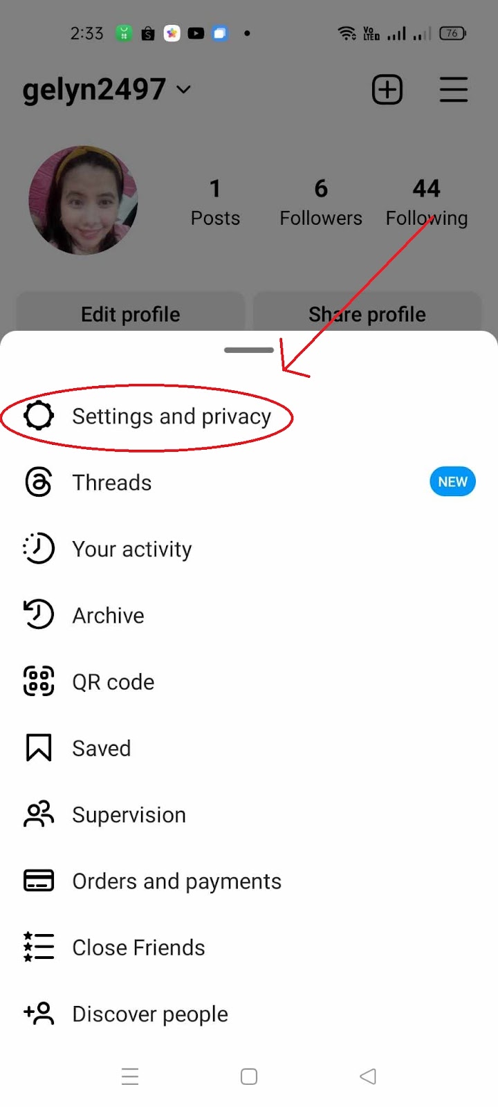 Instagram Notes Not Showing - Settings and Privacy