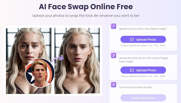 Photoshop Face Swap Alternative - Vidnoz AI Face Swap