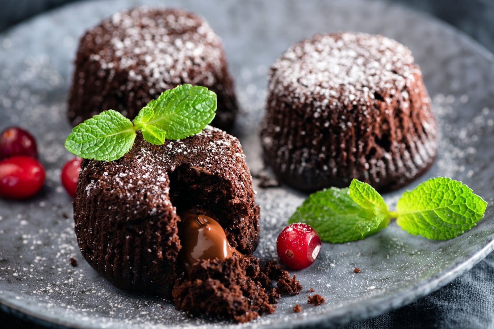 Proteínový lava cake