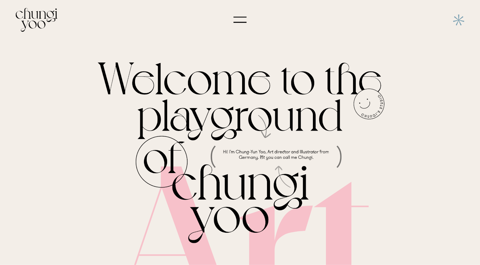 freelancer website example, Chungi Yoo