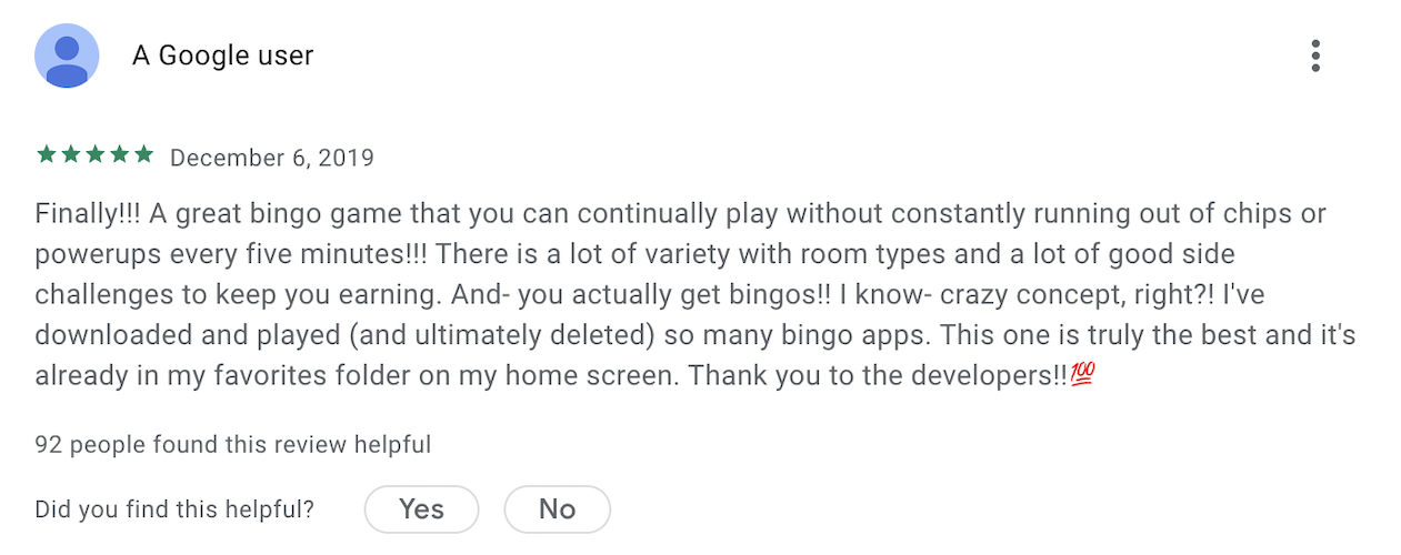 A positive Bingo Smash review from someone who likes that it’s not impossible to get bingo. 