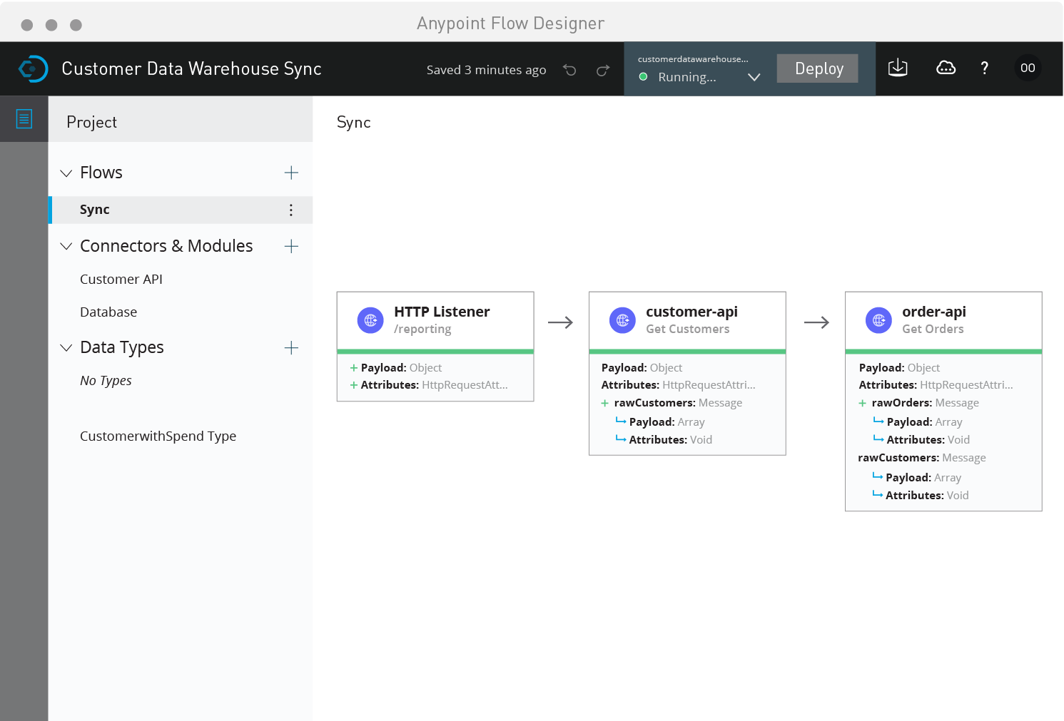API management tool, MuleSoft Anypoint Flow Designer