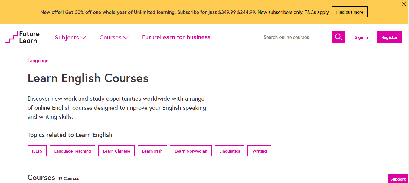 Future Learn: Structured Courses for Beginners' English Proficiency