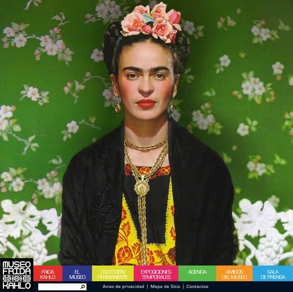página web del museo Frida Kahlo