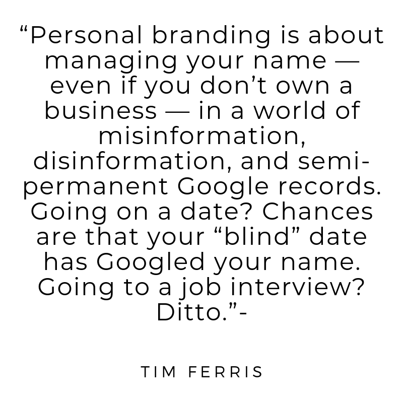 Personal Branding quote