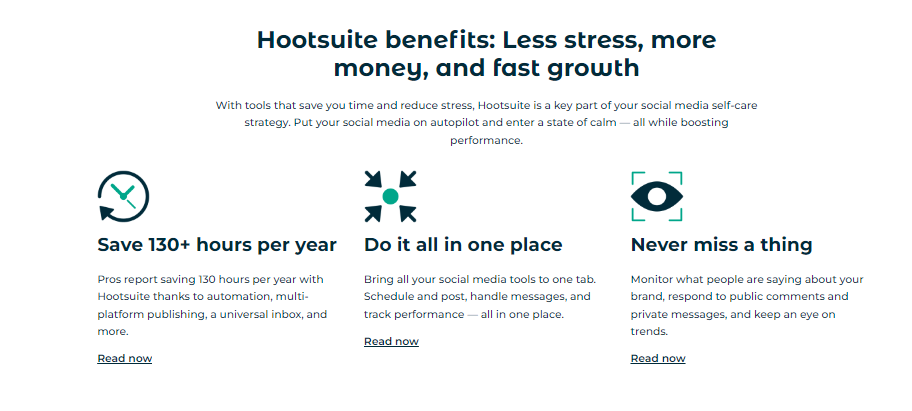 Hootsuite benefits: Less stress, more money and fast growth