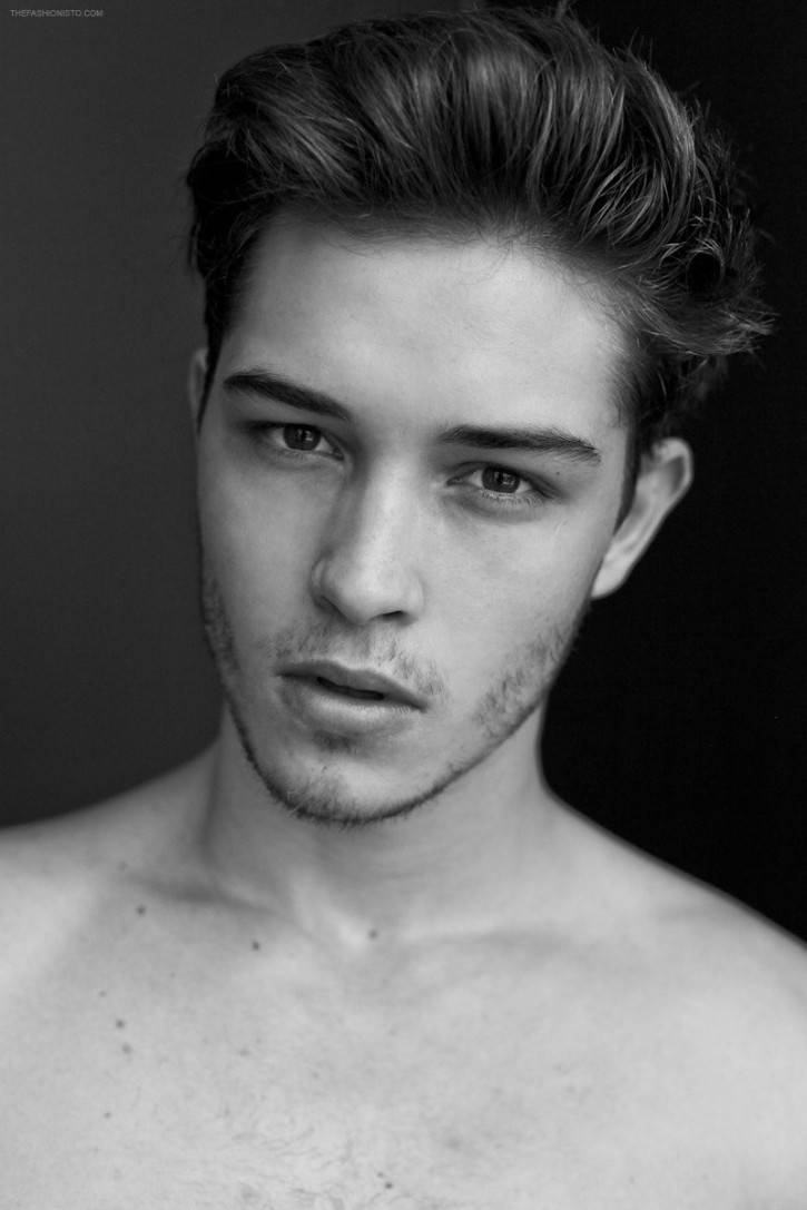 francisco lachowski shirtless for closeup editorial shot for ford models