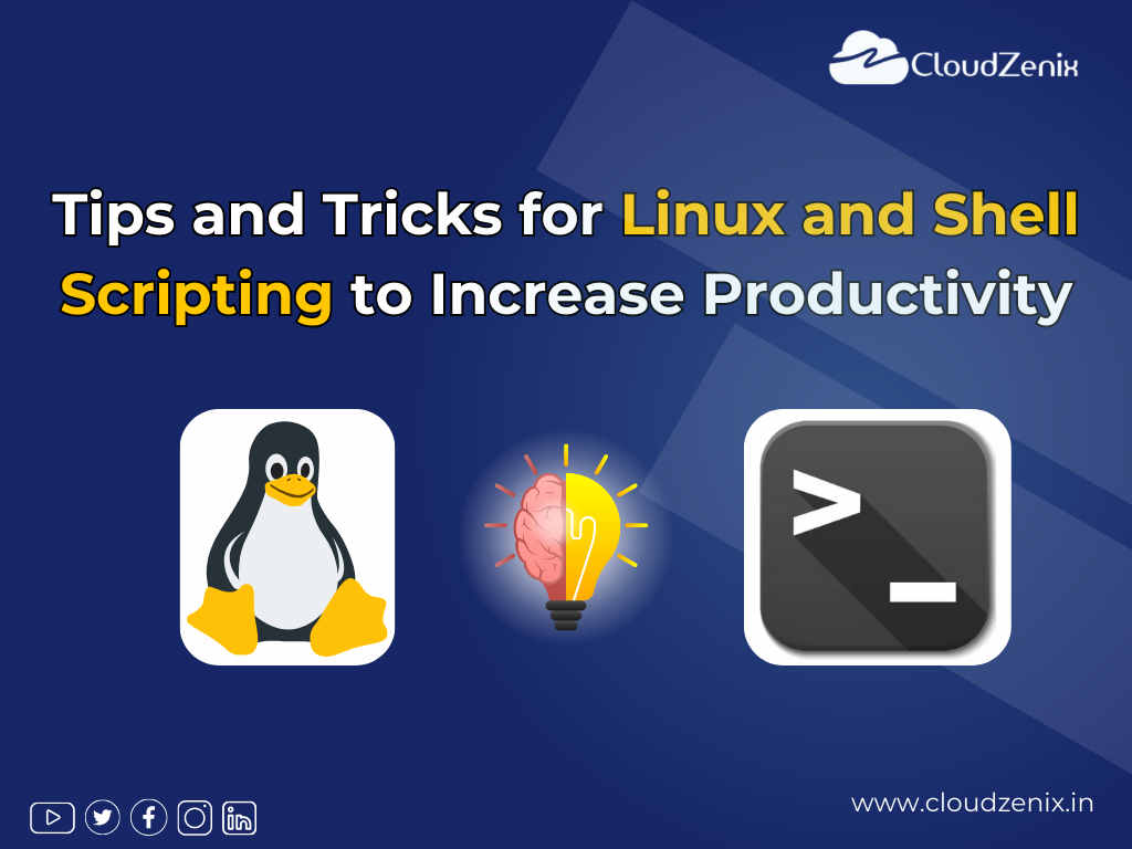 Tips and Tricks for Linux and Shell Scripting to Increase Productivity | Cloudzenix.in