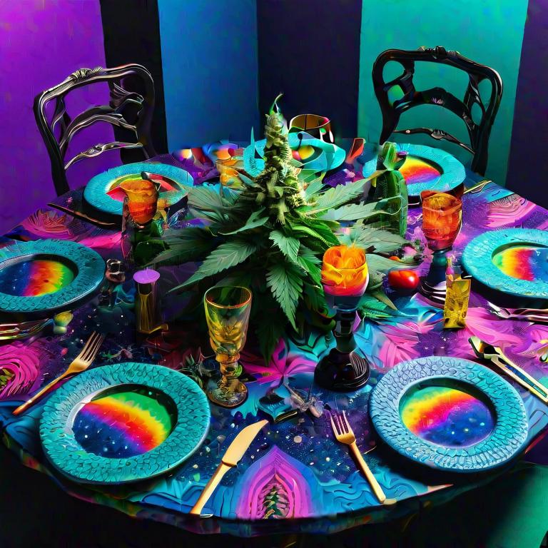 Psychedelic-Themed Dinner With Cannabis as the Centerpiece 