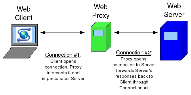alur web proxy