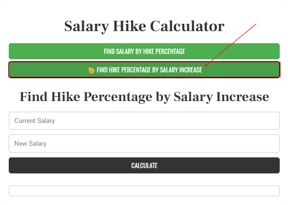 Find Hike Percentage By Salary